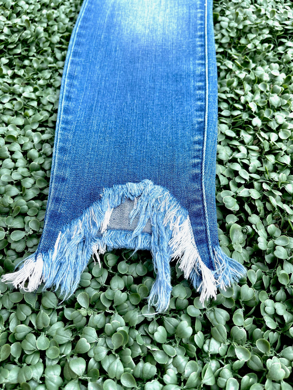 denim, jeans, frayed hem