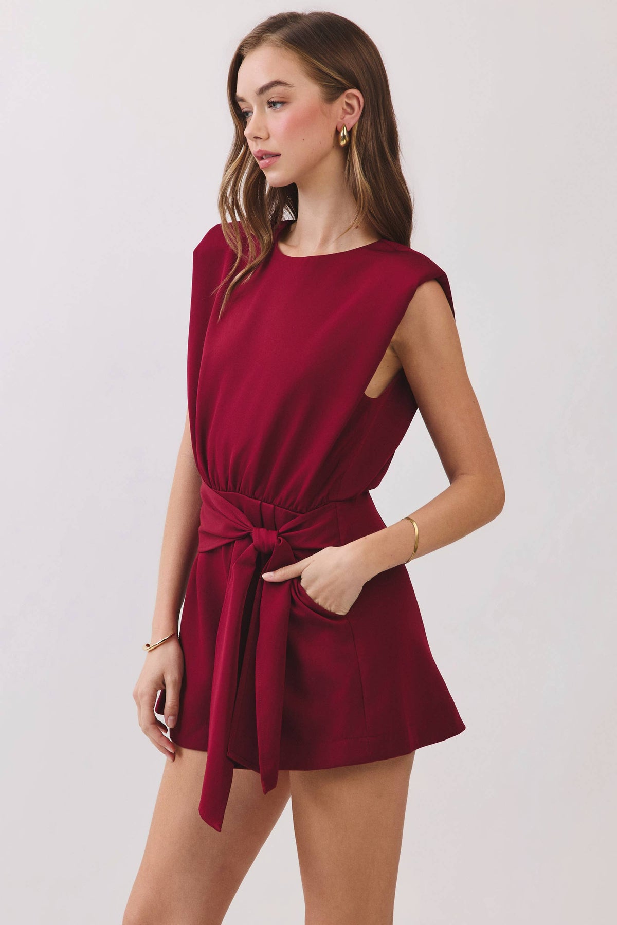 Bordeaux Bound Romper