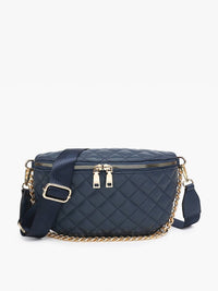 Sylvie Quilted Belt Bag with Chain Strap
