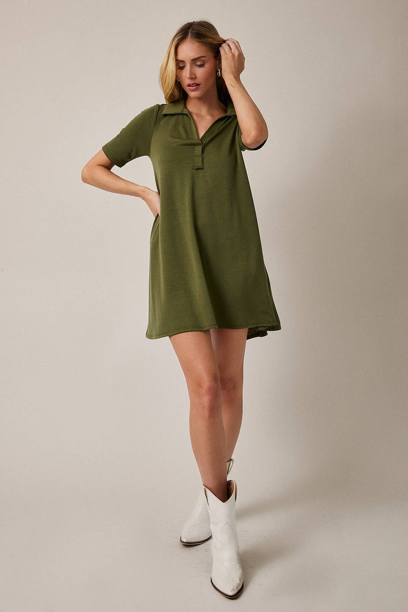 Merlot Moments Polo Dress