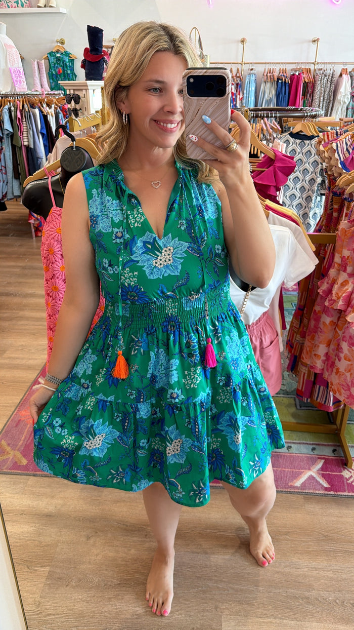 Lagoon Bloom Midi Dress
