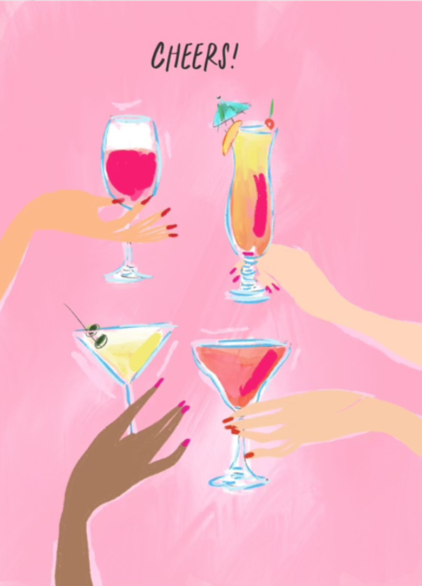 Handful of Cheers Card