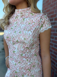 Blushing Meadow Midi Dress