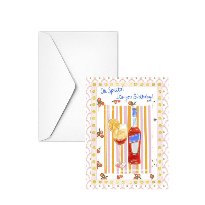 Oh Spritz Birthday Card