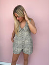 Wild Ember Denim Romper