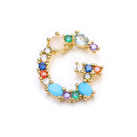 Stainless Multicolor Initial Necklace