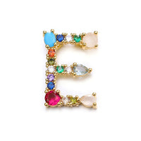 Stainless Multicolor Initial Necklace