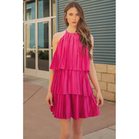 Twirl Me Pretty Satin Dress