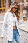 Checkmate Charm Lightweight Button-Up Jacket