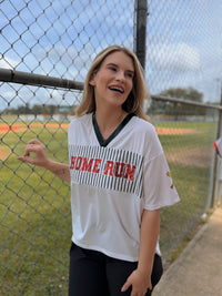 Home Run Sequin Jersey Top