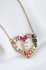 Heart Initial Necklace