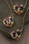 Heart Initial Necklace