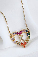 Heart Initial Necklace