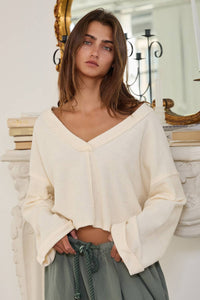 The Khloe Pullover Crop Top