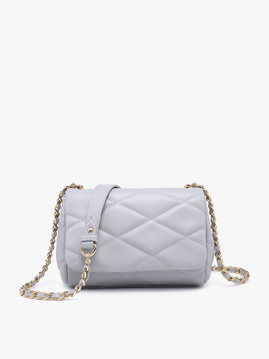 Prague Quilted Crossbody w/ Chain Strap