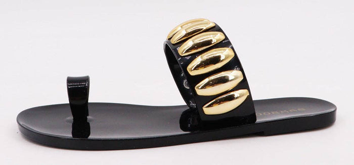 Black Jelly Sandals