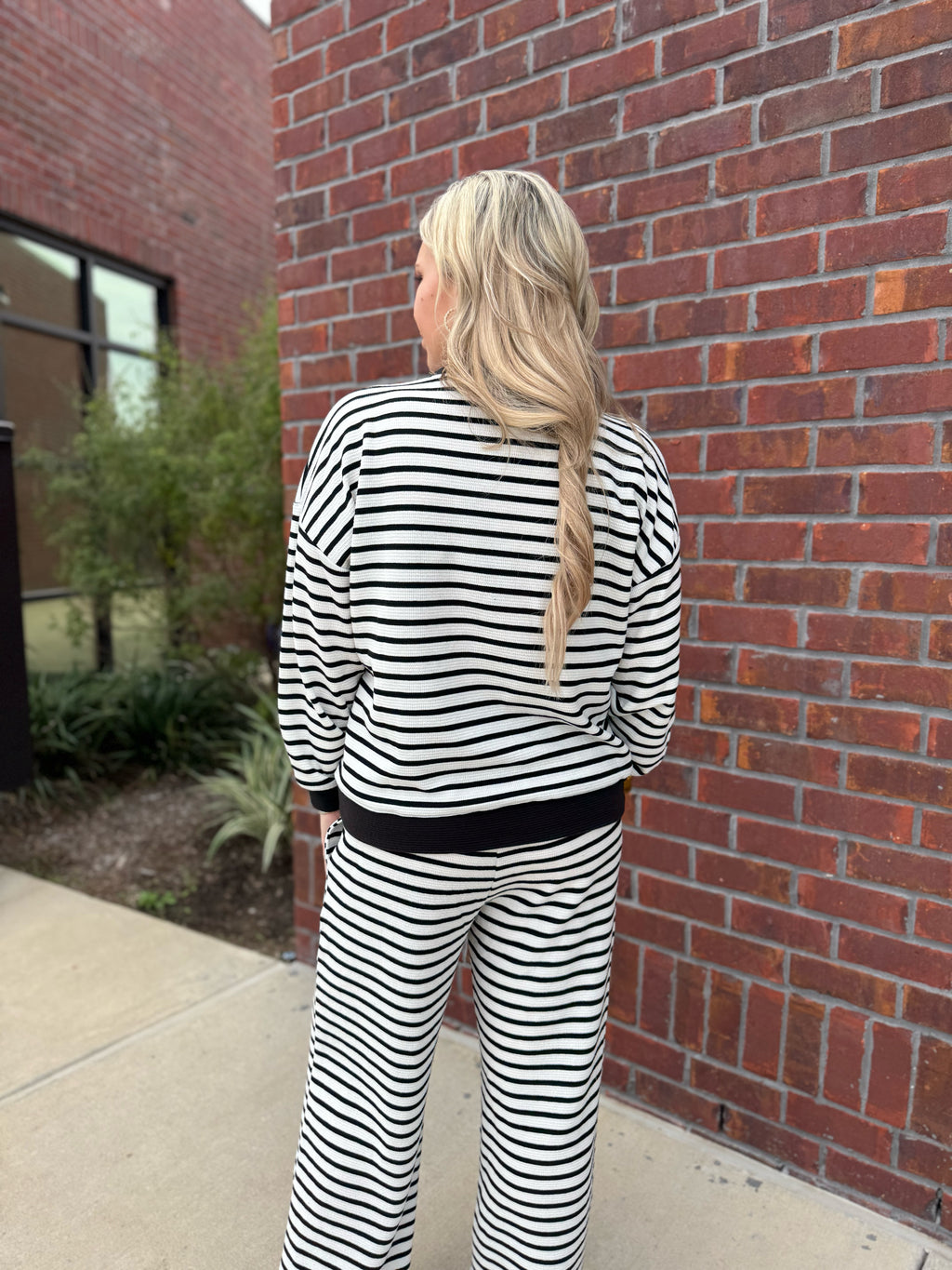 Black and White Stripped Pants