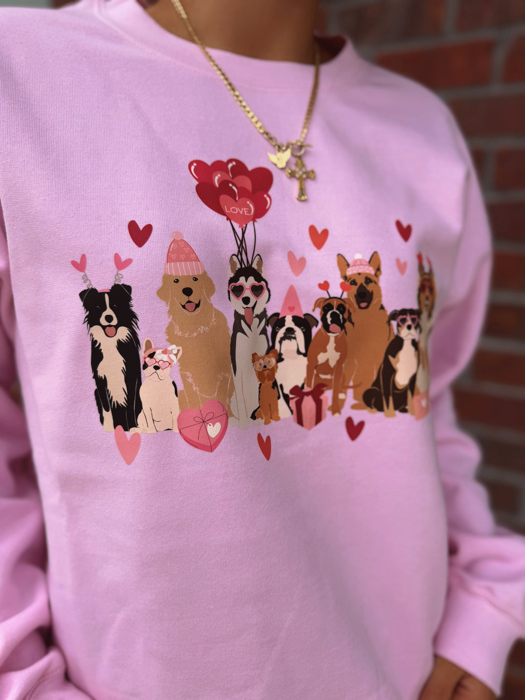 Pups Valentines Crewneck