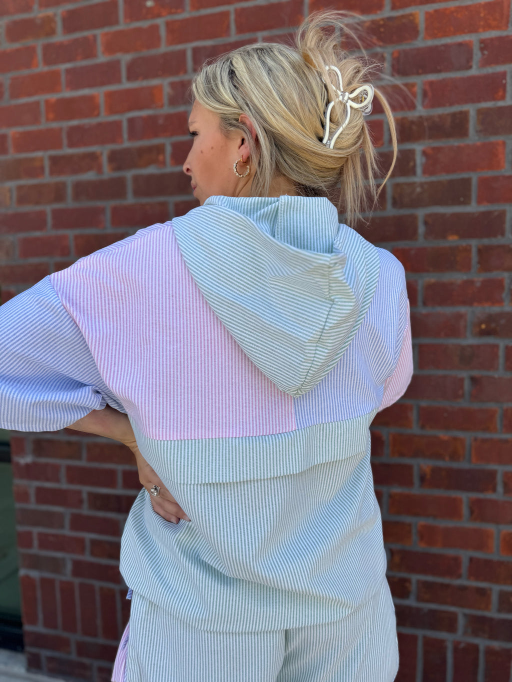 Willa Short Sleeve Hoodie Top