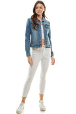 City Chic Structured Denim Jacket