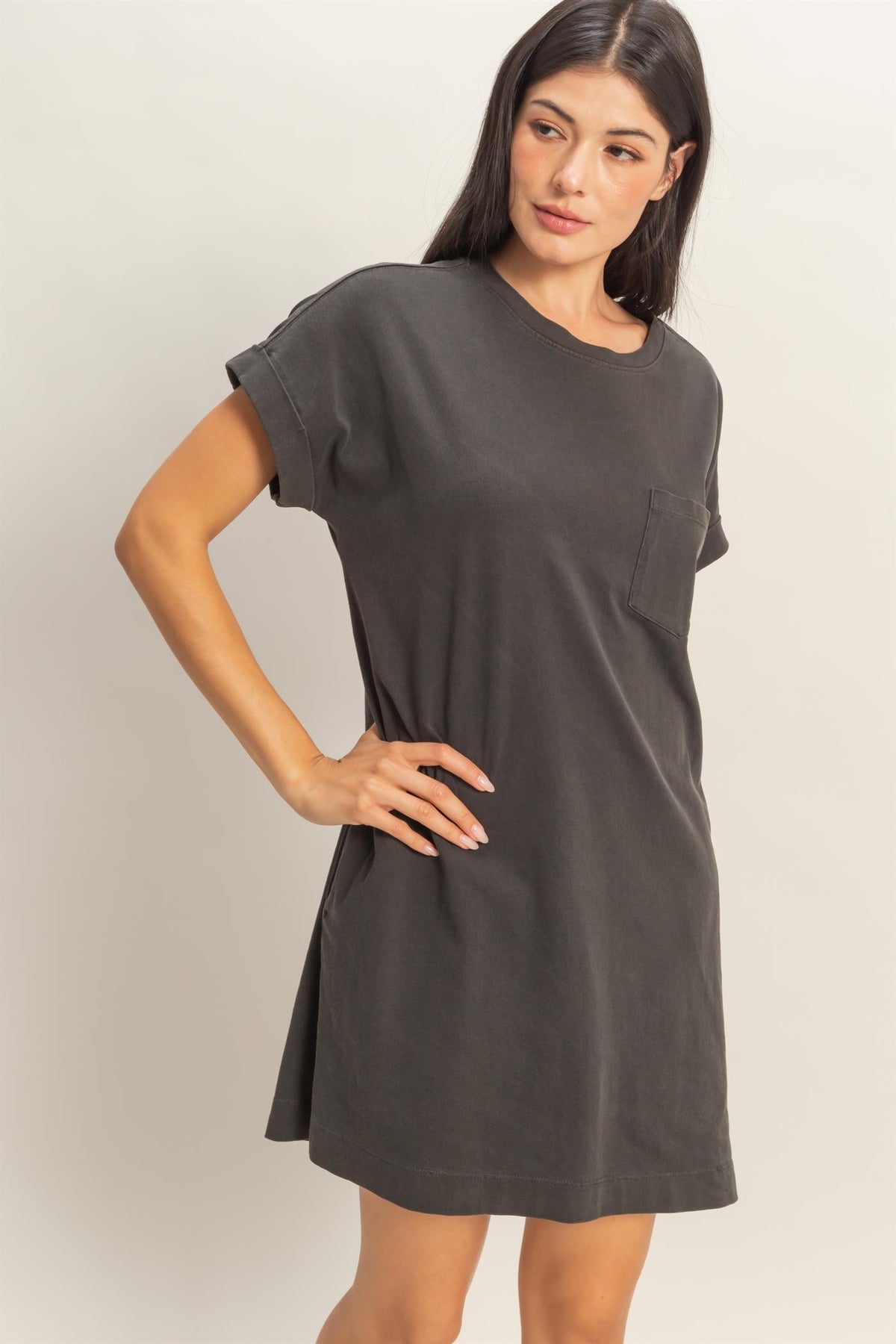 The Coffee Run Tee Dress