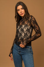 Feeling Floral Mesh Top