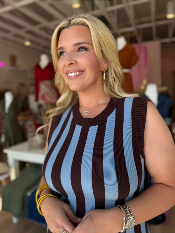 Better in Stripes Sweater Dress