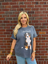 Ruffing It Oversized Graphic Tee