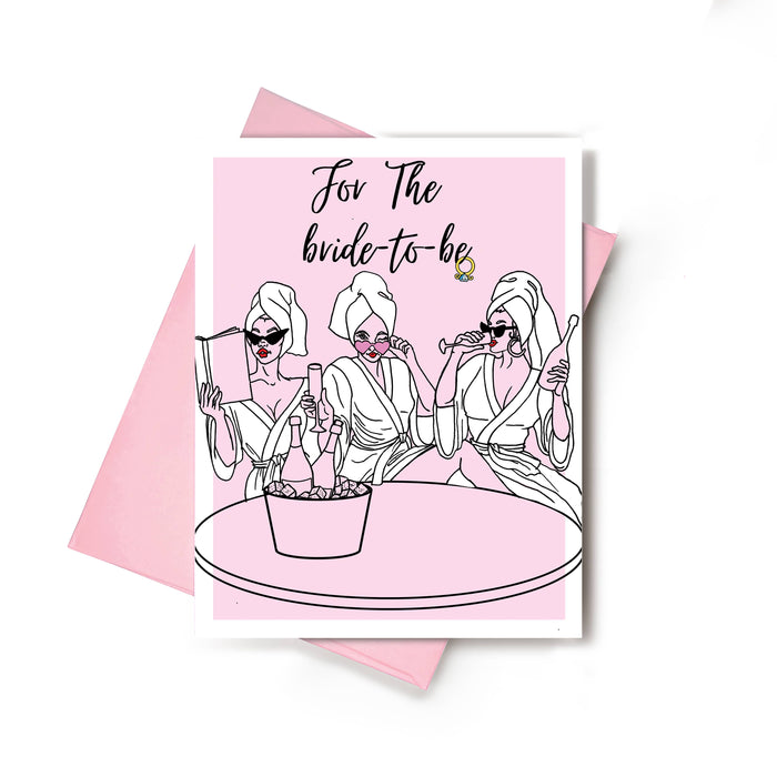 Bride-to-Be Spa Day Bachelorette Greeting Card