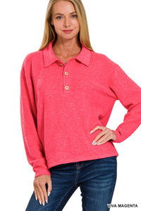 Melange Hacci Collard Sweater