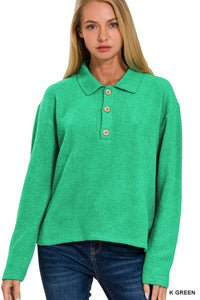 Melange Hacci Collard Sweater