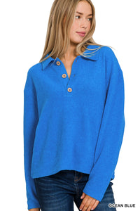 Melange Hacci Collard Sweater