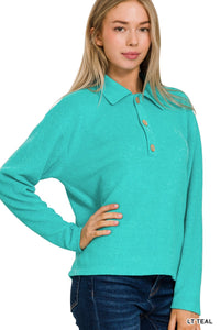 Melange Hacci Collard Sweater