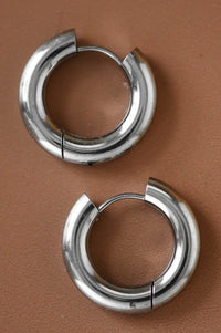 Silver Lining Huggie Hoops