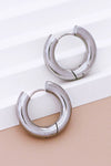 Silver Lining Huggie Hoops