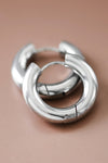 Silver Lining Huggie Hoops