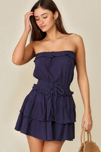 Breezy Babe Cotton Gauze Tiered Dress