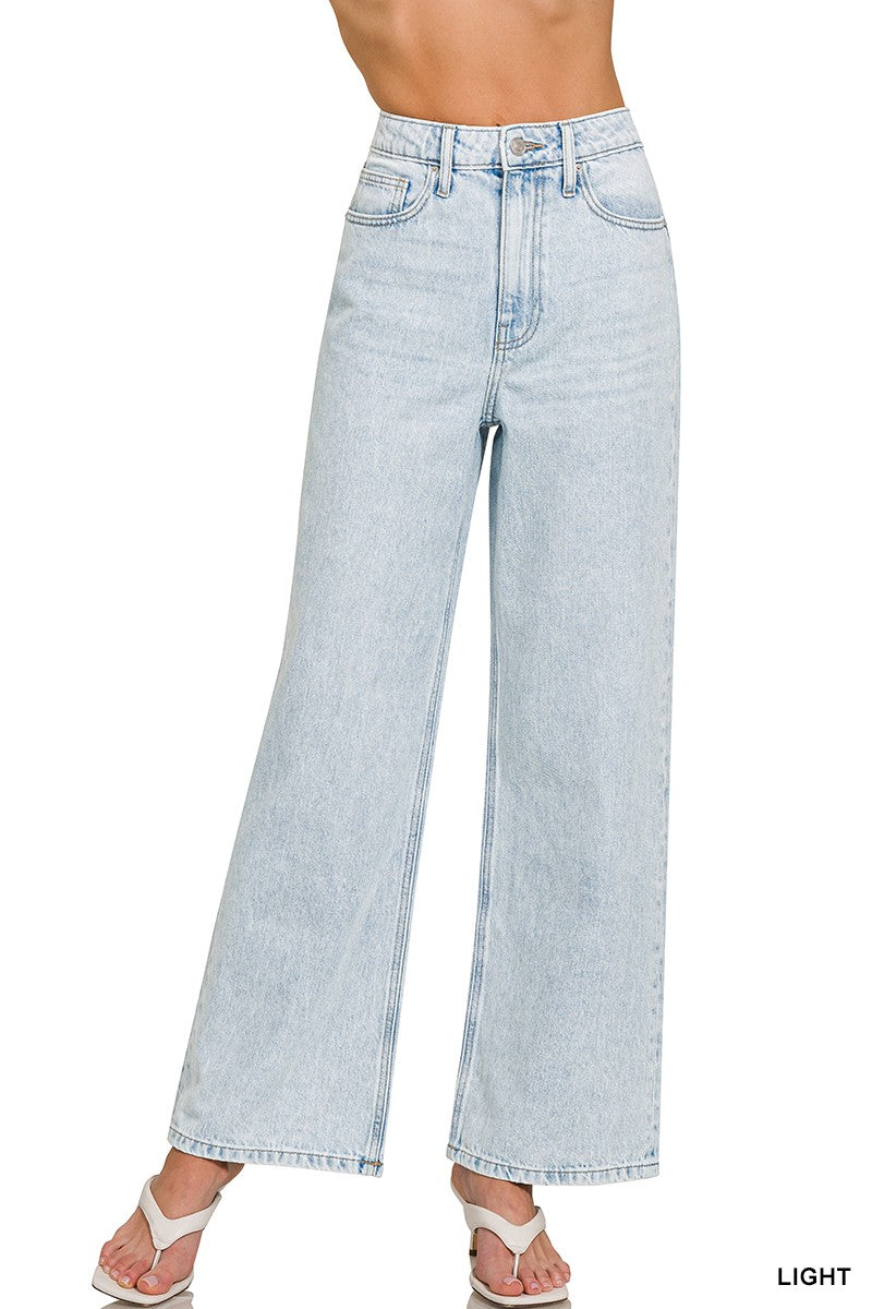 Wide Leg Denim Pants