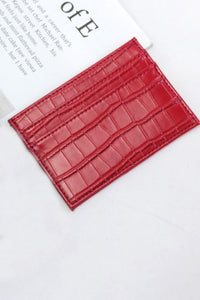 Croc Pattern Wallet