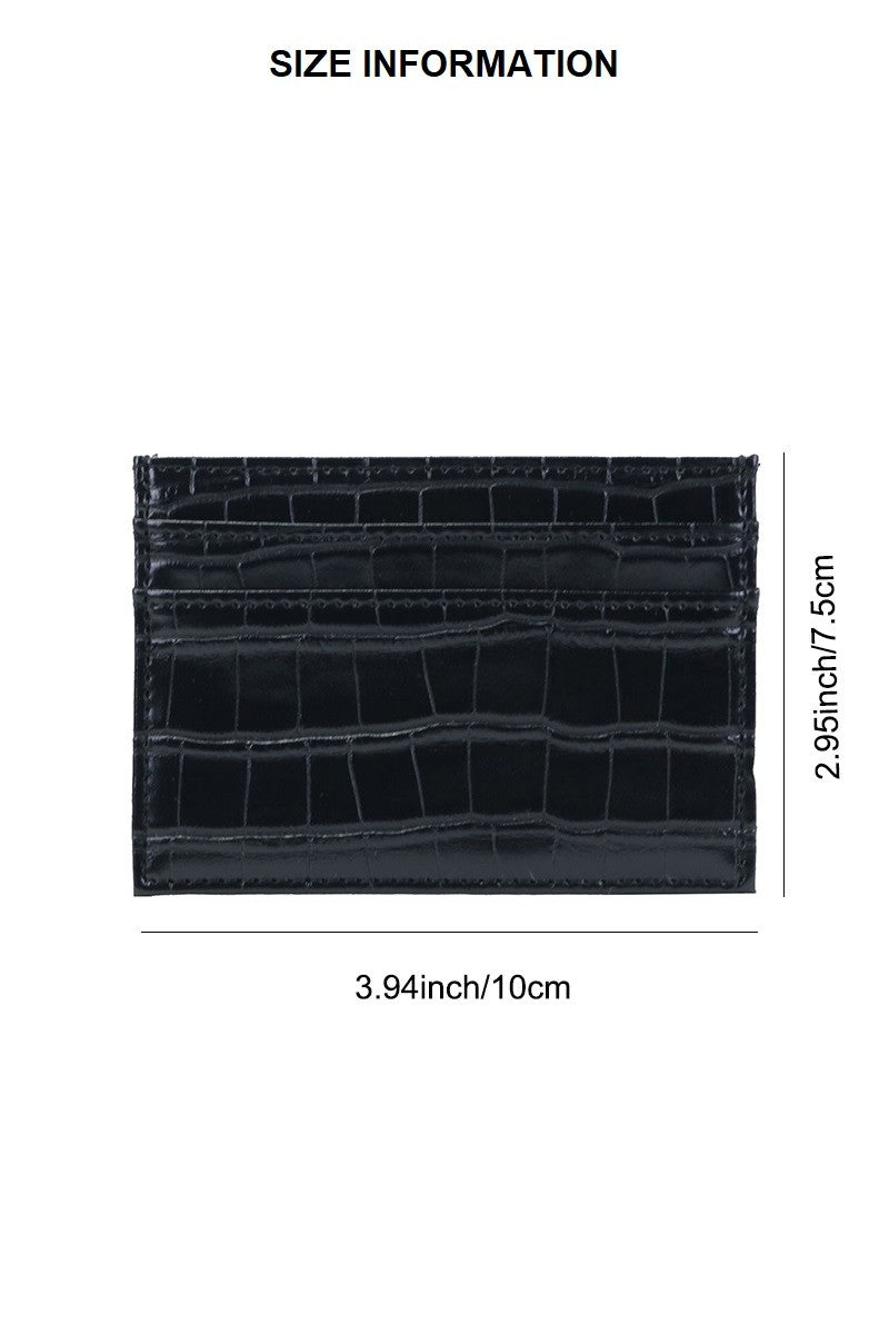 Croc Pattern Wallet