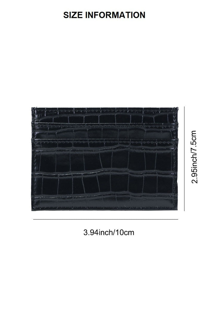 Croc Pattern Wallet