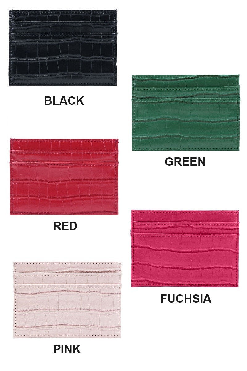 Croc Pattern Wallet