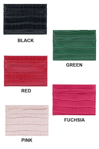 Croc Pattern Wallet