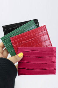 Croc Pattern Wallet