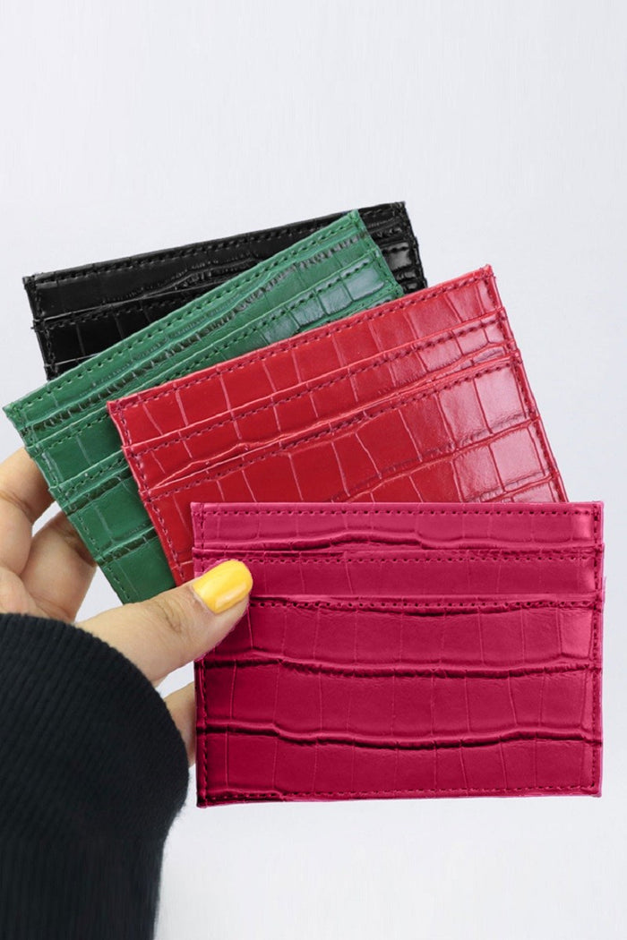 Croc Pattern Wallet