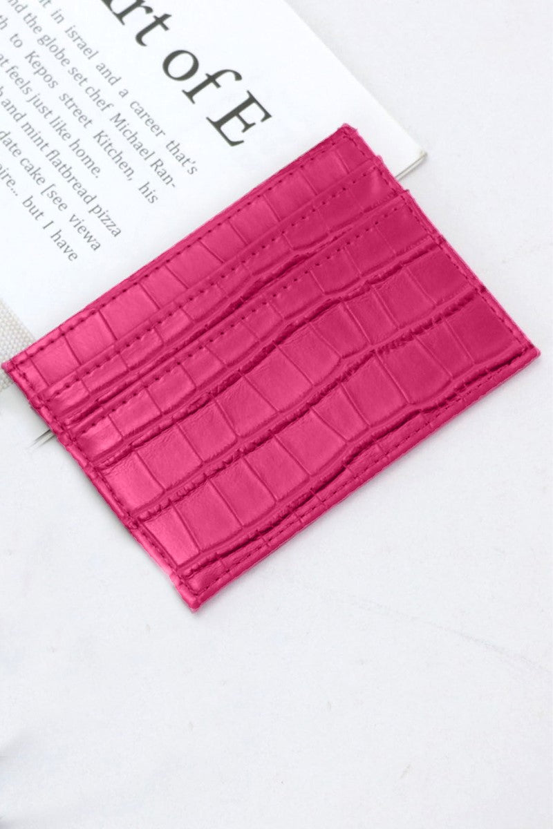Croc Pattern Wallet