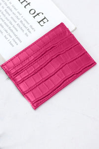 Croc Pattern Wallet