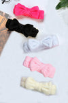 Soft Plush Bowknot Spa Headband