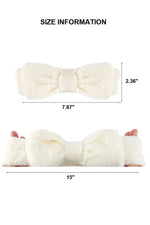 Soft Plush Bowknot Spa Headband
