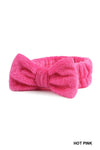 Soft Plush Bowknot Spa Headband
